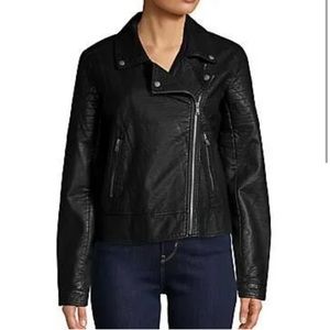 Faux leather jacket
